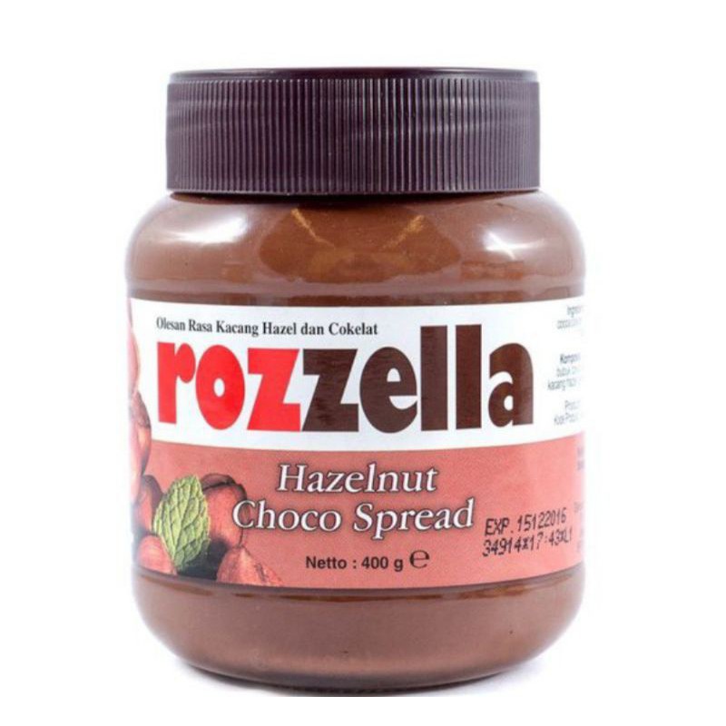 

Rozzella Hazelnut Choco Spread 450gr/selai Import