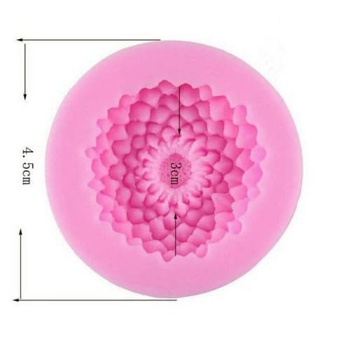 3D Silicon Mold Fondant Cake Decoration - Marigold Flower