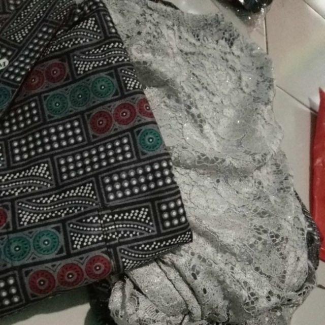 Setalan Batik Couple Gamis Broklat Motif Bata Nitia Ori Putri Sejati