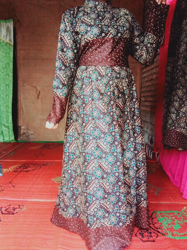 Batik Keluarga - Batik Couple Keluarga Muslim Motif Batik Mataram Ayah Ibu Anak Cowok Anak Cewek