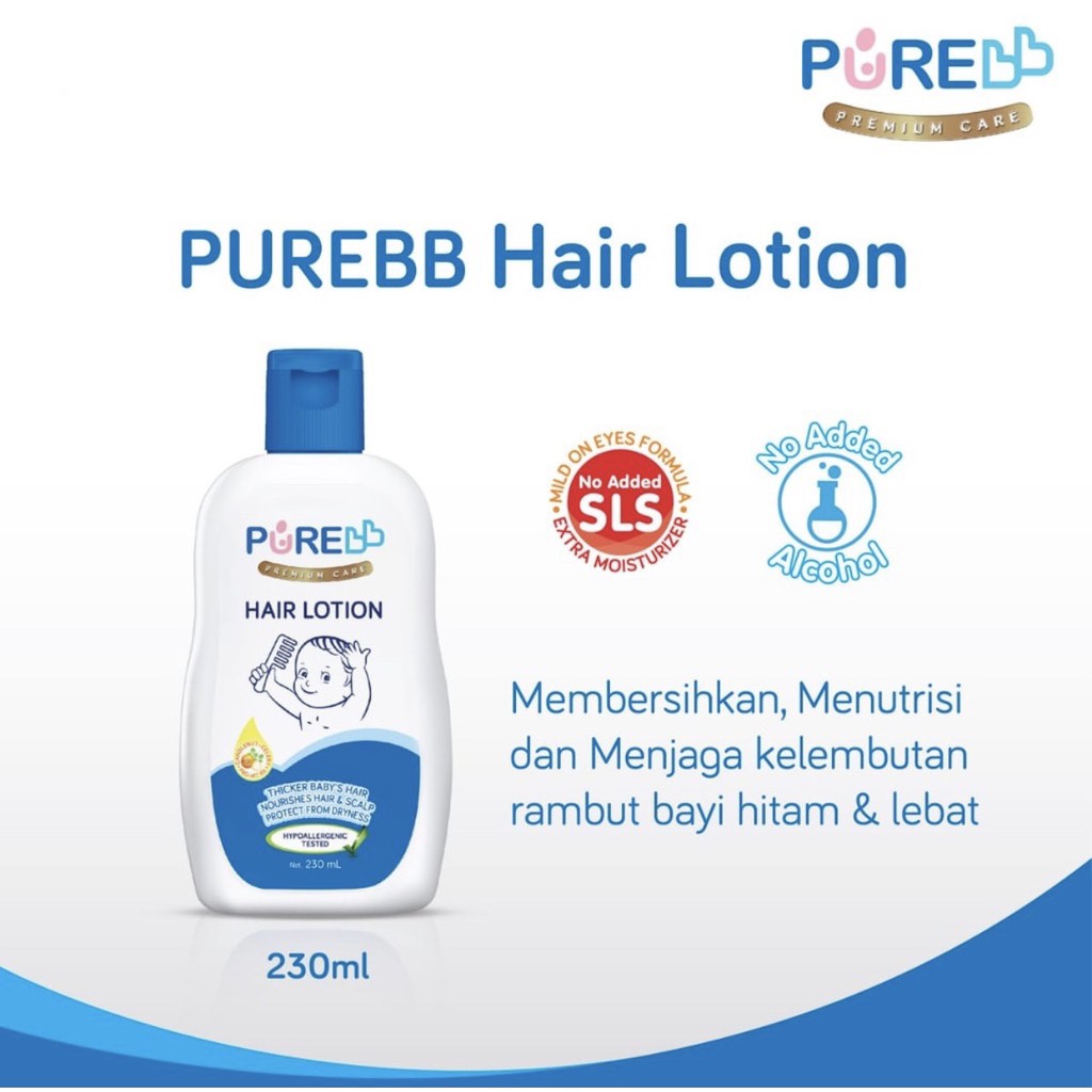 Pure baby hair lotion