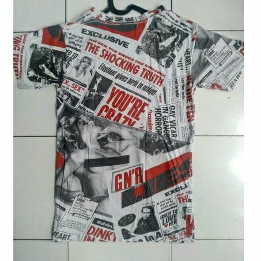 kaos band vintage GNR Lies second
