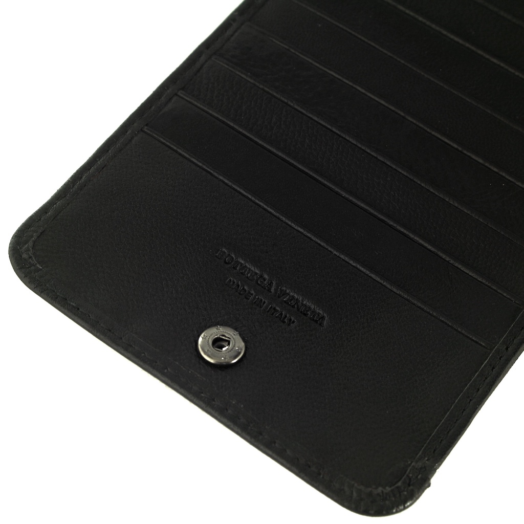 TOKOKOE - Dompet Pria Bahan Kulit Sapi Asli Model Panjang Premium - Sulam Kulit Import Black