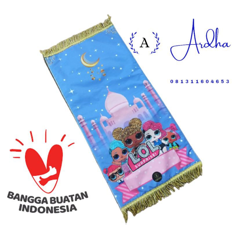 Sajadah Anak Karakter Warna Dan Motif Random Rumbeii Ardha