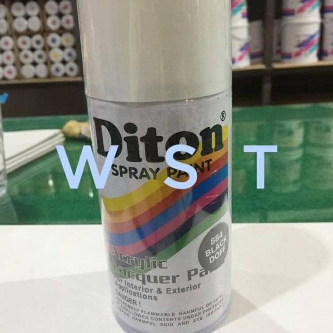 Cat Semprot Pilox Pylox Hitam Doff 884 Black Doff DITON