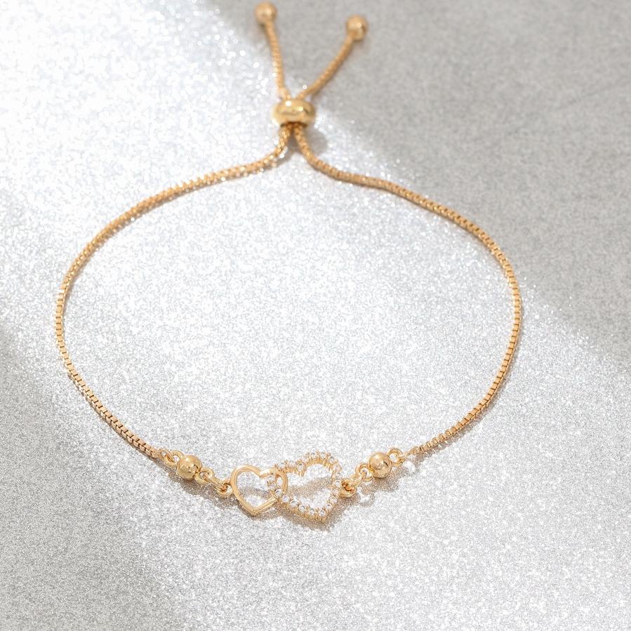 (READY) ✨♥️✅COD Gelang Titanium Anti Karat Rose Gold Aksesoris Fashion Gelang Serut Rantai Wanita Mu