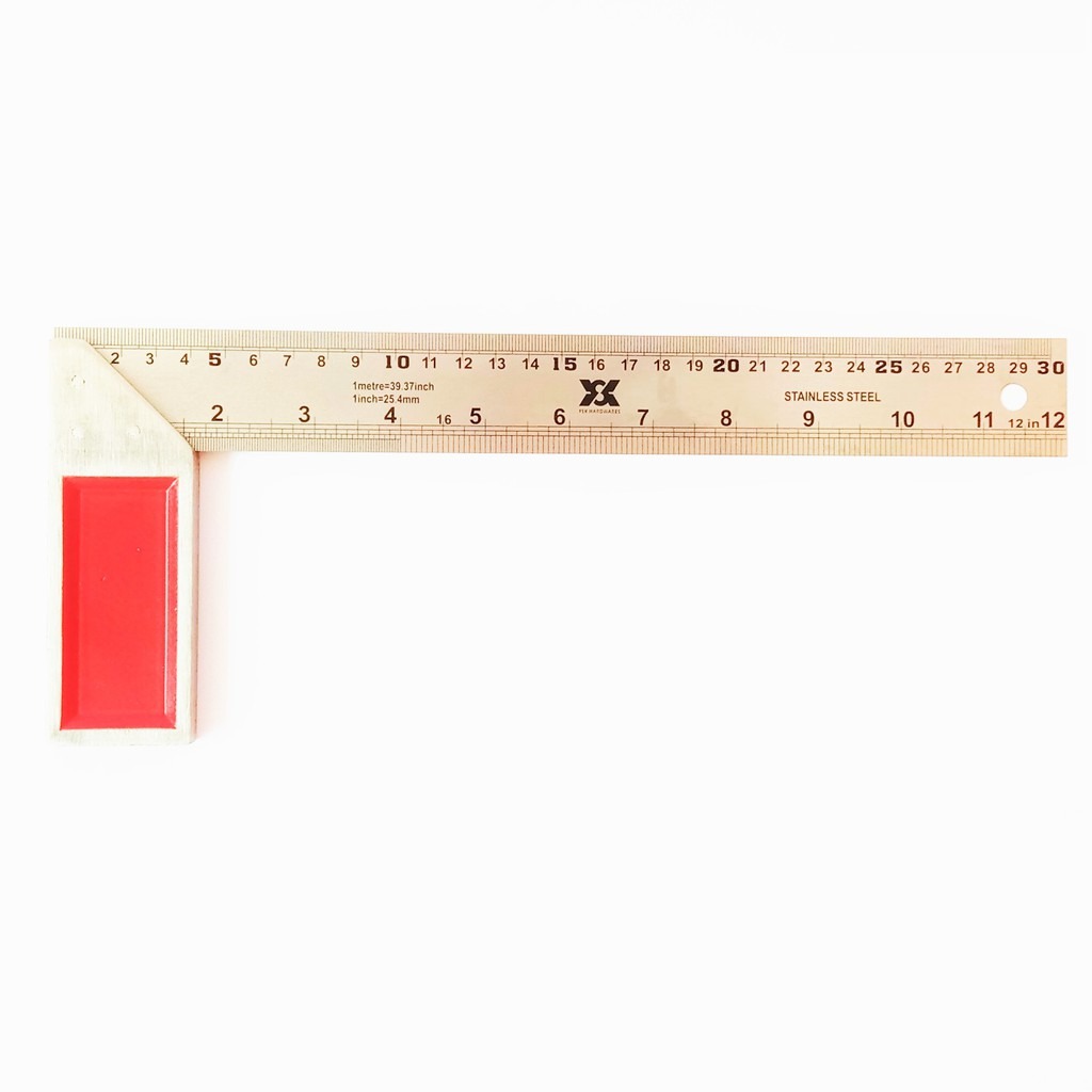 

Penggaris Siku L 30 Cm Penggaris Meteran Stainless Steel Anti Karat