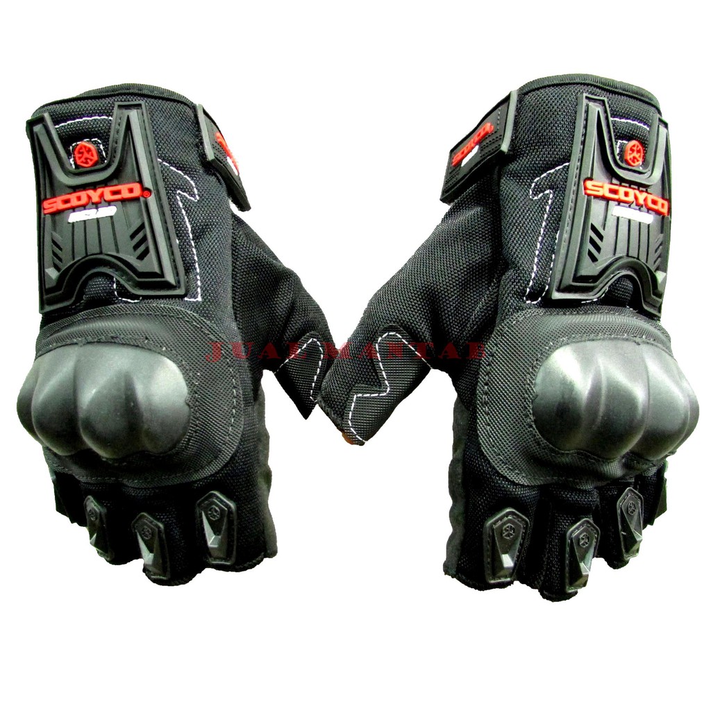 Sarung Tangan Motor Aksesoris Pengendara Motor Scoyco MC12D Half Pendek Sarung Tangan Bikers l Ridding l Touring All Size Dewasa l Pria l Wanita Motorcycle Glove Export Quality Murah