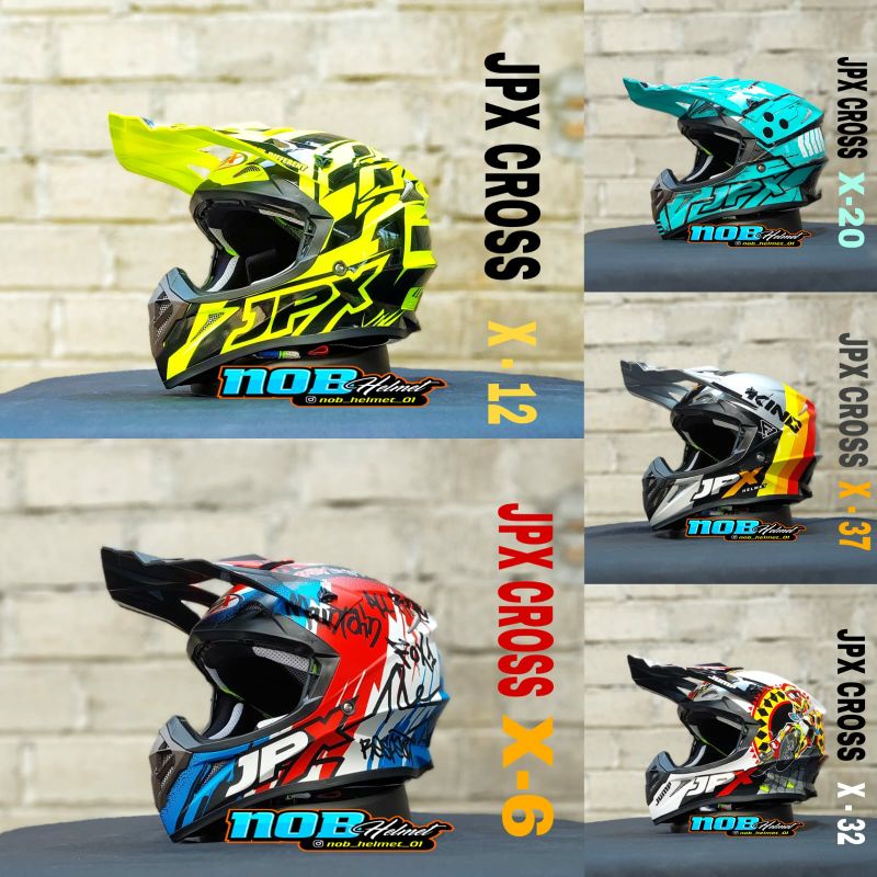 Jual Helm Jpx Cross Full Face Trail Dewasa Shopee Indonesia