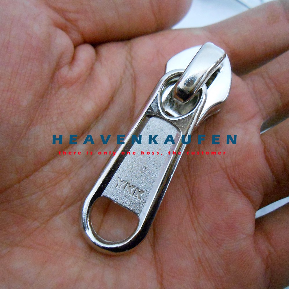 Kepala Resleting No 10 YKK Nikel Silver