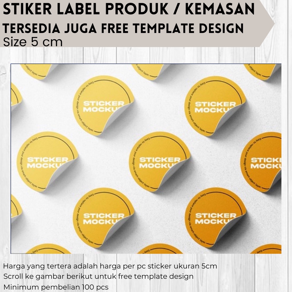 

Stiker Label Produk Kue Stoples Botol Packaging Sticker Cromo