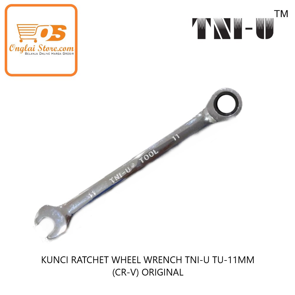 KUNCI RATCHET WHEEL WRENCH TNI-U TU-11MM (CR-V) ORIGINAL 棘轮扳手  (HARGA SPESIAL)