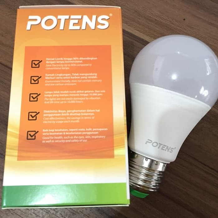 Lampu LED Potens 10W 10 WATT Terang Berkualitas Bergaransi 1 Tahun