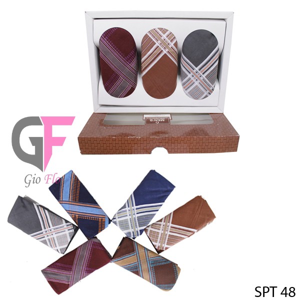 GIOFLO Handkerchief For Mens Katun Kombinasi Warna Isi 6 PCs Multicolor / SPT 48