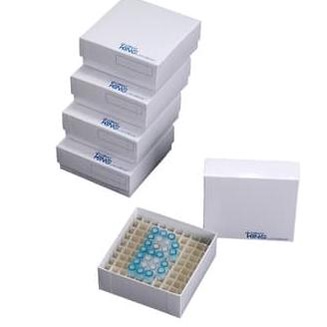 Cryobox White 3 Inch ( box sampel tabung 2 ml ) 100 well | Biologix