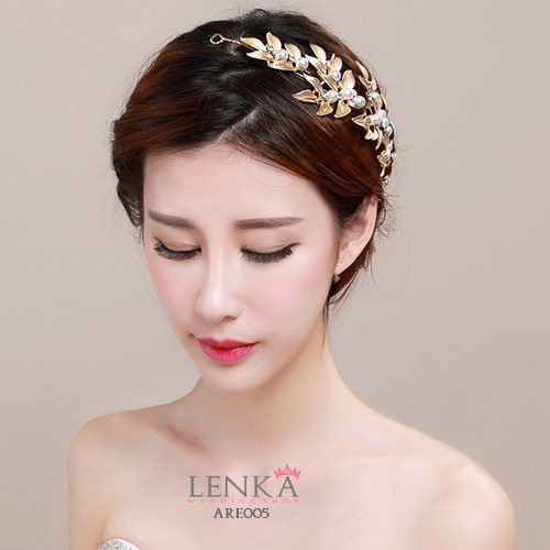 [STOK TERBATAS] AKSESORIS HEADPIECE WANITA PENGANTIN TIARA PESTA ARE005