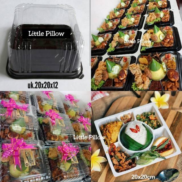 (ISI 10PCS) Mika Tumpeng Kotak/Mika Bolu Kotak/Box Tumini/Box Kue Kotak/Tray Tumpeng Mini Kotak