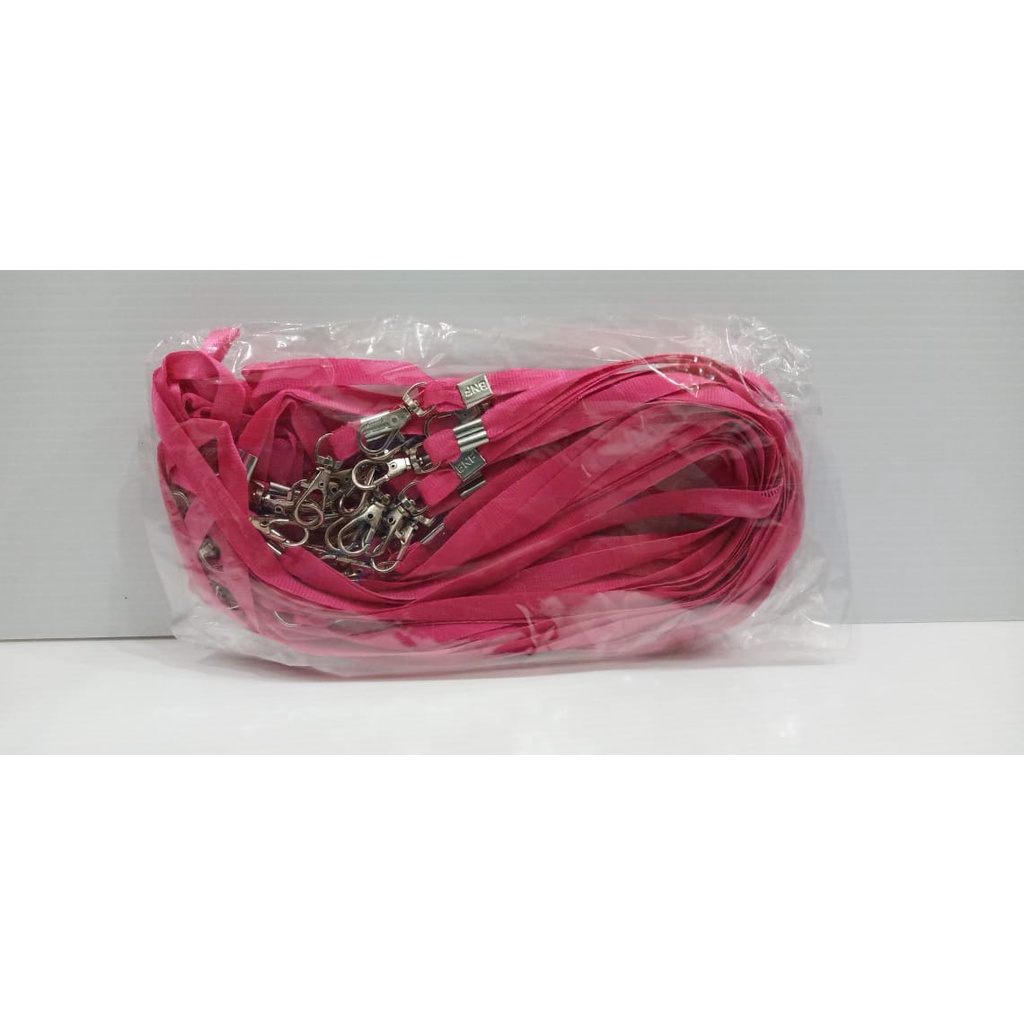 

LANYARD / TALI GANTUNGAN ID CARD KAIL KILAP 1 CM PERPAK ISI 25 / 50 / 100