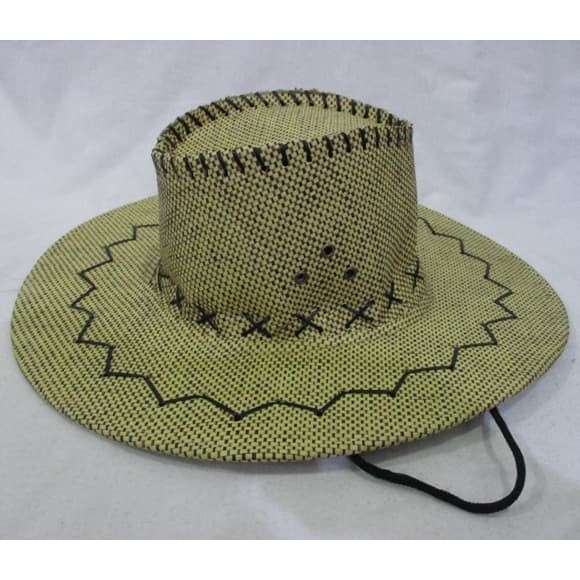 Topi Cowboy Koboy Amerika Laken Anyam Anak Remaja Dewasa/Topi Zorro ***