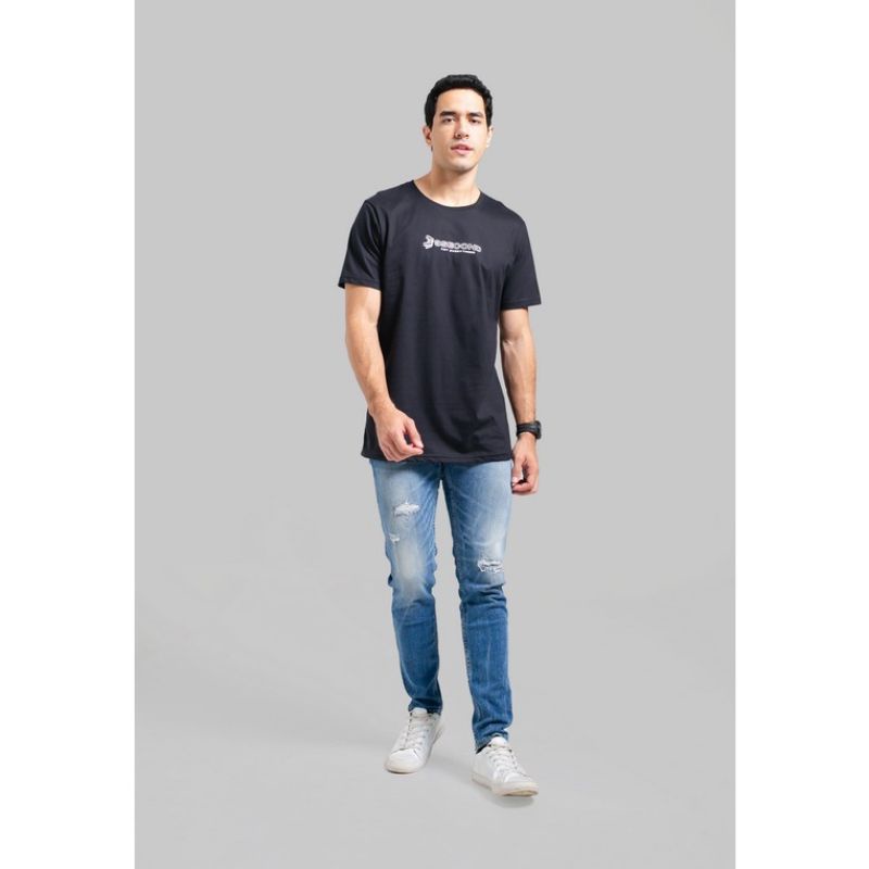 [100% ORIGINAL] KAOS 3SECOND PRIA MOTIF SIMPLE NEW ARRIVAL 1022 WARNA PUTIH HITAM
