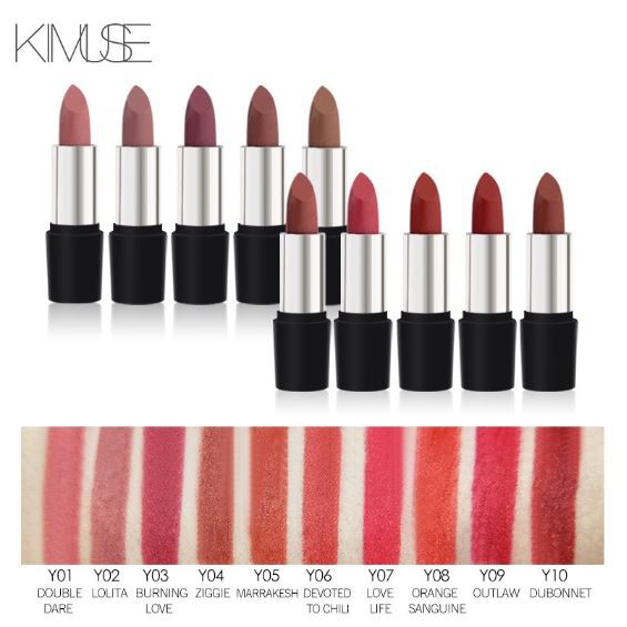 (READY &amp; ORI) Kimuse Power Bullet Matte Lipstick 501 Double Dare/Lolita/Burning Love/Ziggie