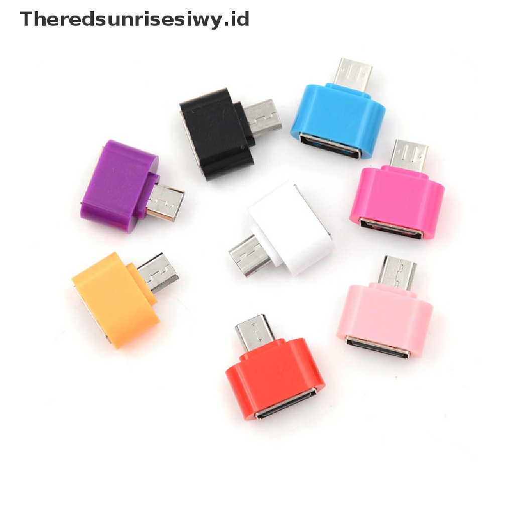 (Theredsunrisesiwy.Id) 3pcs Adapter Konverter Otg Micro Usb Male Ke Usb 2.0 Untuk Handphone Android / Tablet