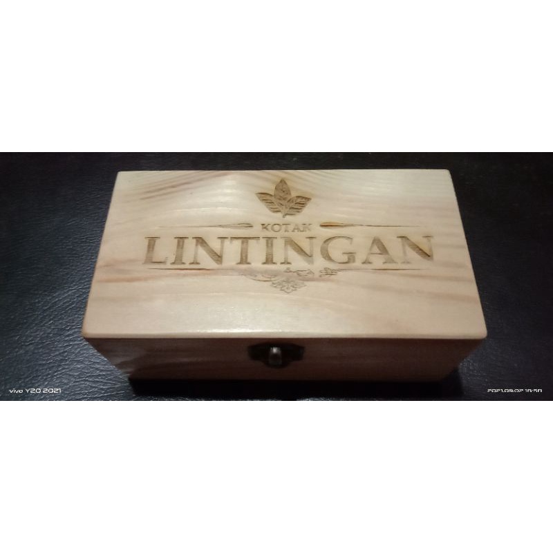 kotak rokok kayu / kotak lintingan kayu klasik