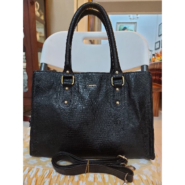 Tas Kulit Asli Motif Kulit Ular - Preloved.