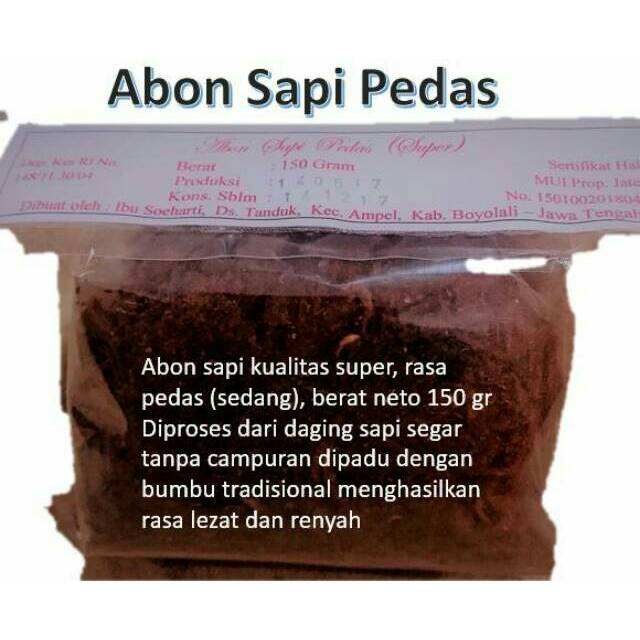 

Abon Sapi Ibu Soeharti Boyolali