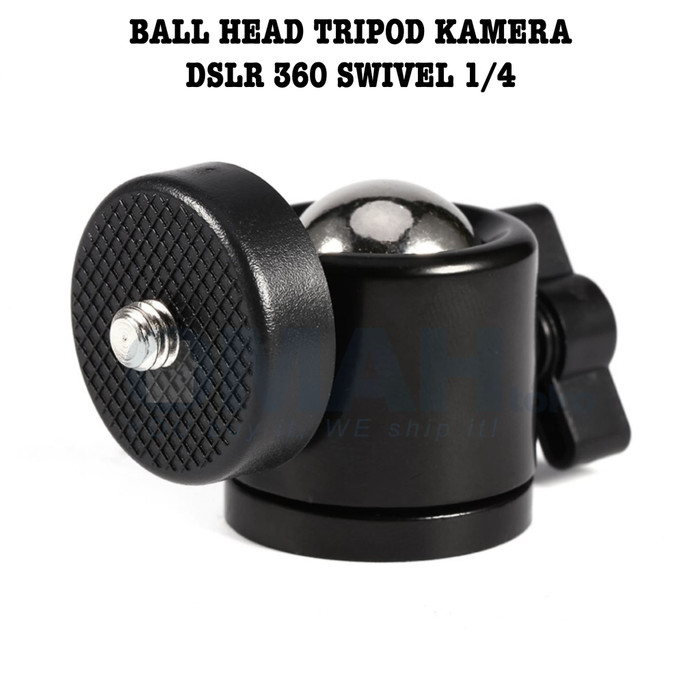 Mini Ball Head Tripod Kamera DSLR 360 Action Camera Swivel 1/4 QM3624