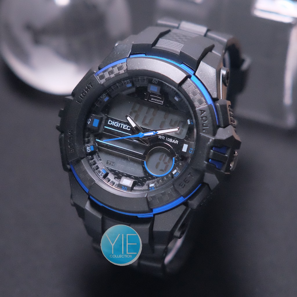 Jam Tangan Pria Digitec DG 3012 T Triple Time Original Anti Air - Hitam
List Biru
