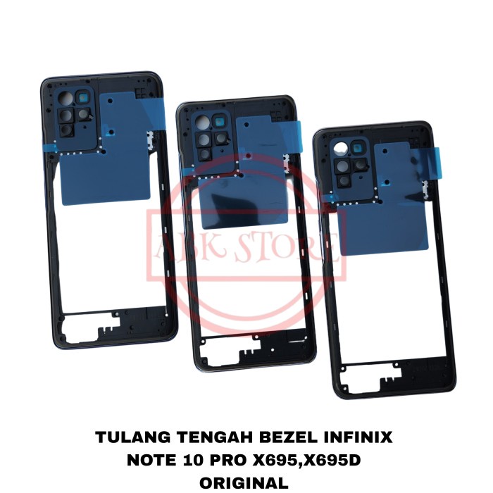 TULANG TENGAH BEZEL - BAZEL - MIDDLE FRAME INFINIX NOTE 10 PRO