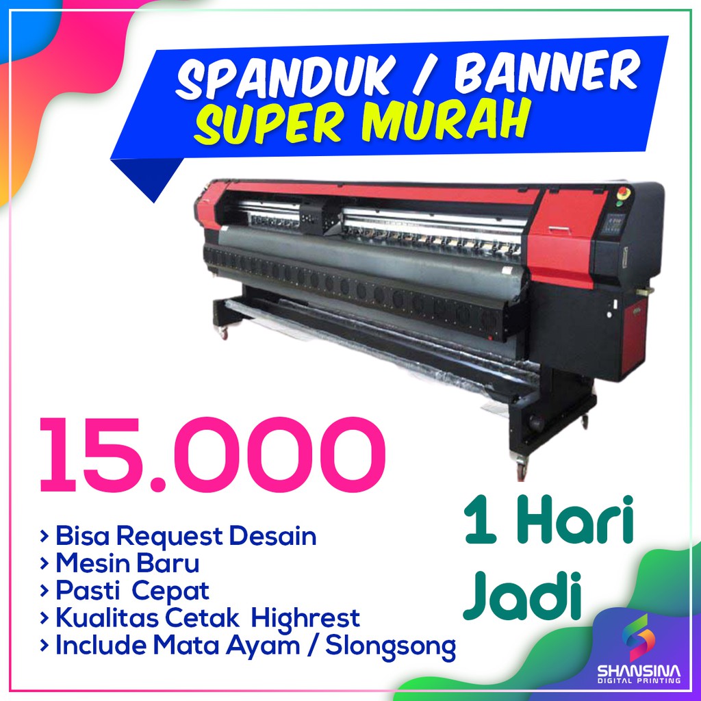 Cetak Spanduk / Banner Flexy 280gr Murah, Cepat, Hasil Mantul | Shopee