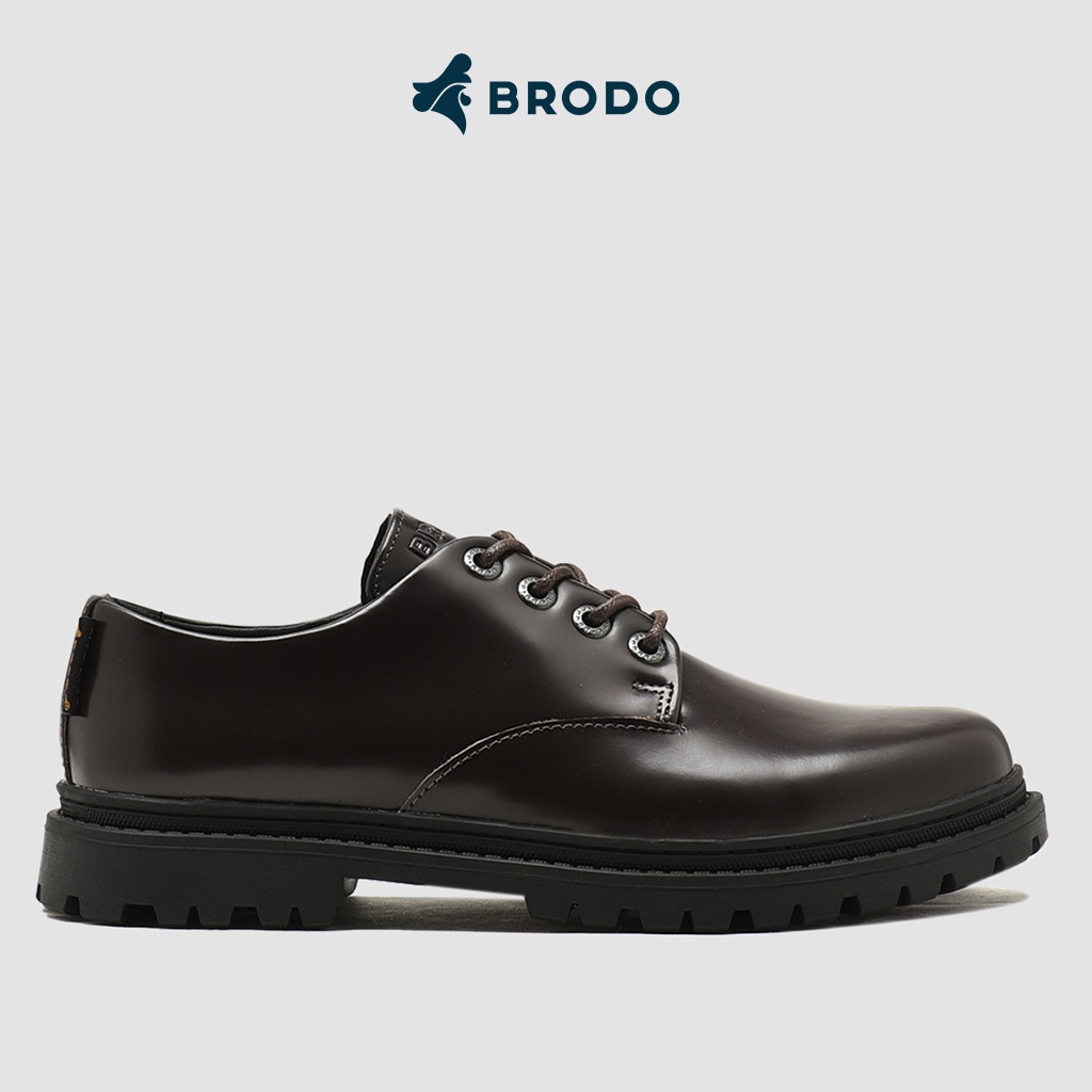 BRODO - Sepatu Hustley Urban Boots Dark Choco BS