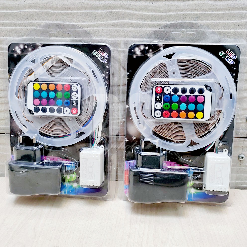 LAMPU LED TIKTOK 5M 10M RGB KAMAR ANAK BISA GANTI WARNA SESUAI MOOD + ADAPTOR + REMOTE + WATERPROOF