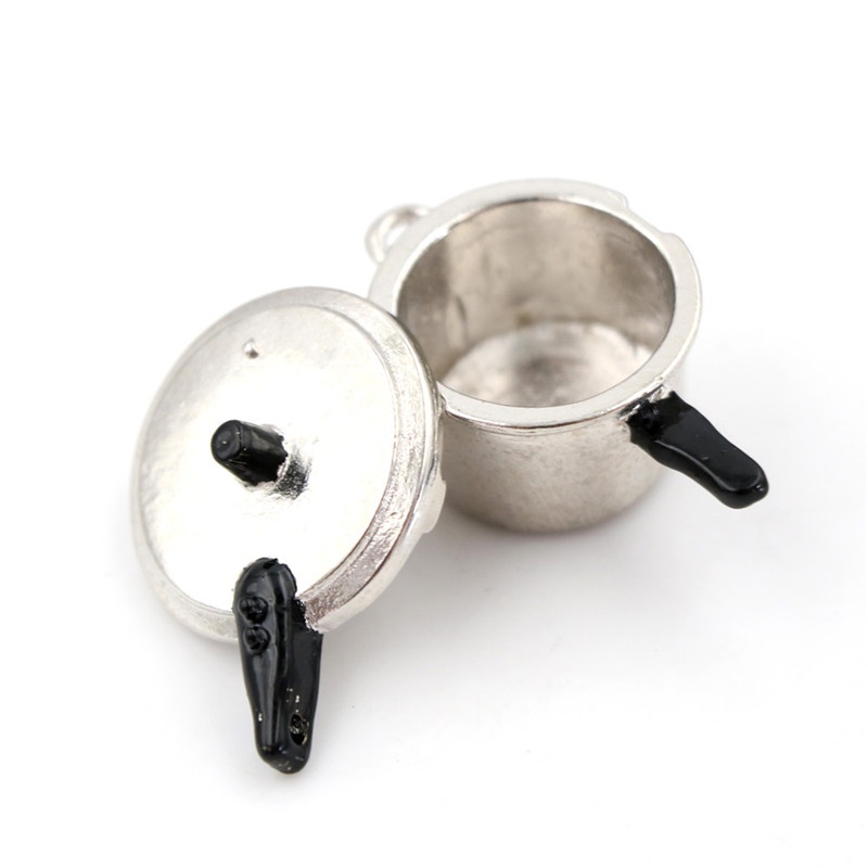 【beautifulhome12.id】1:12 Dollhouse Miniature Kitchen Cooking Utensil Pressure Cooker Autoclave Toy