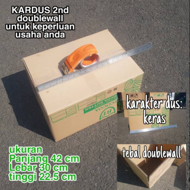 Kardus/karton box doublewall karakter keras 2nd untuk packaging pengemasan