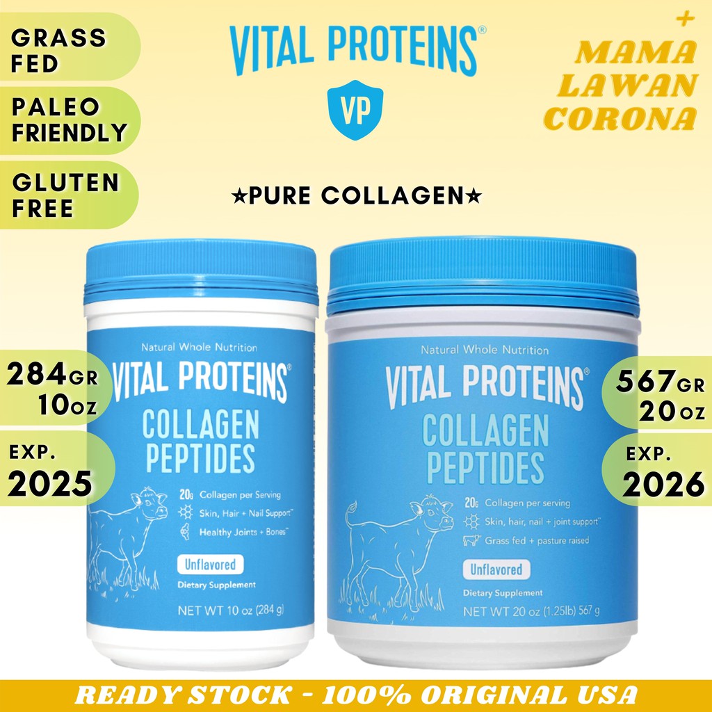 Vital Proteins Collagen Peptides Unflavored 284 567 gram 10 20 oz 680gr