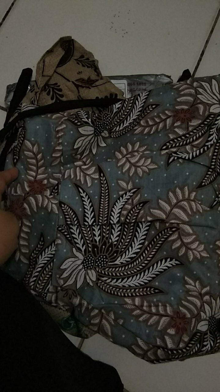 Tey-17 Batik Wanita Asj Sa Hrb026 Kenongo Kemeja Tosca Pendek