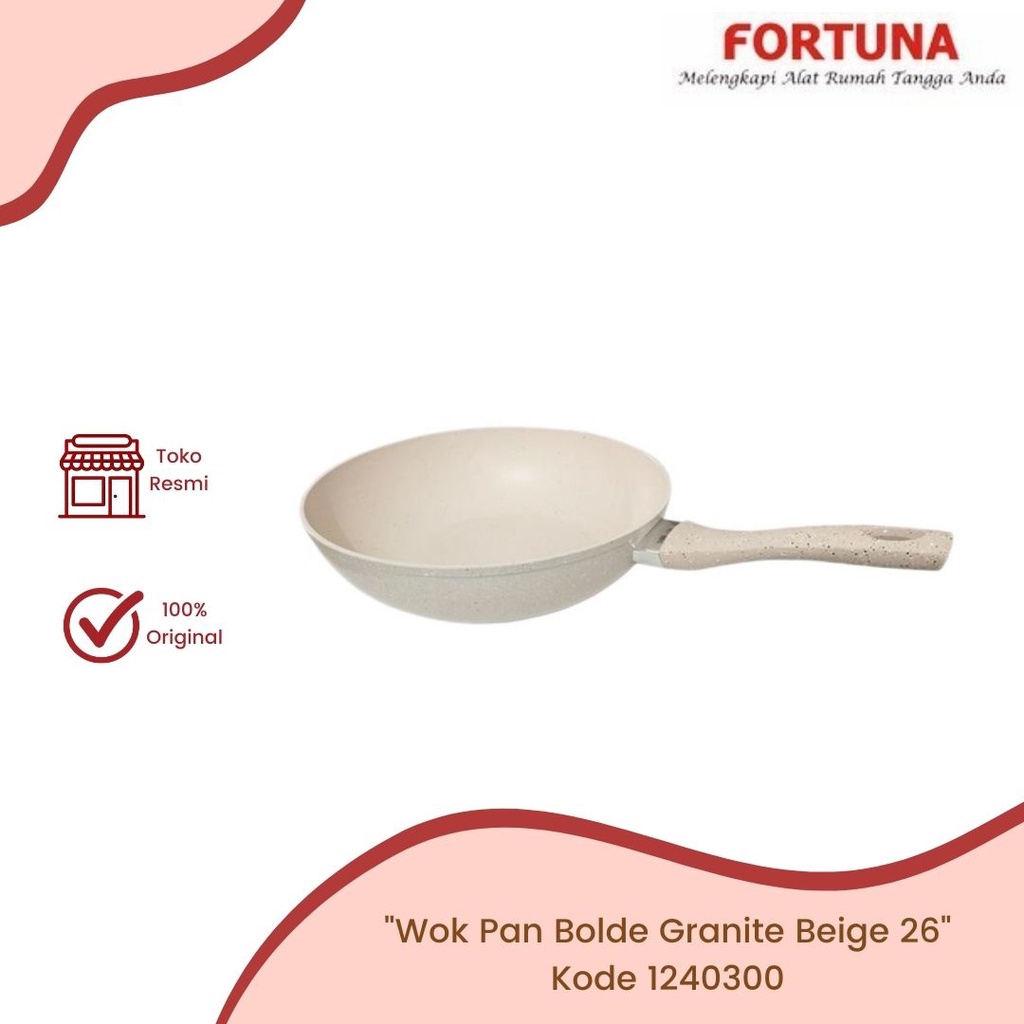 Wok Pan Bolde Granite Beige 26