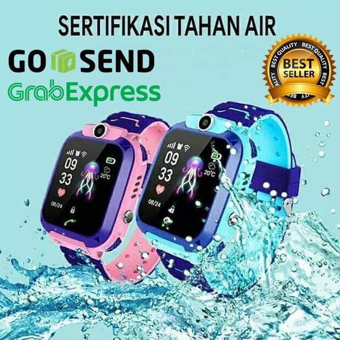 ANTI AIR SMARTWATCH / Jam Anak Smart Watch Imo Bisa Telepon dan Kamera - Biru