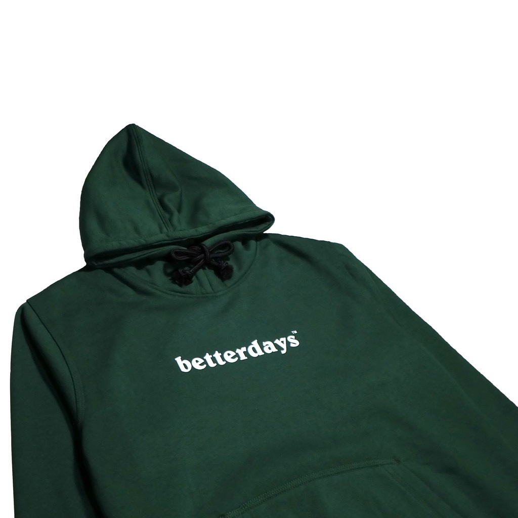 Jaket Hoodie Pullover Betterdays Draft Green / Sweater Hoodie Pria Wanita / Hoodie Unisex