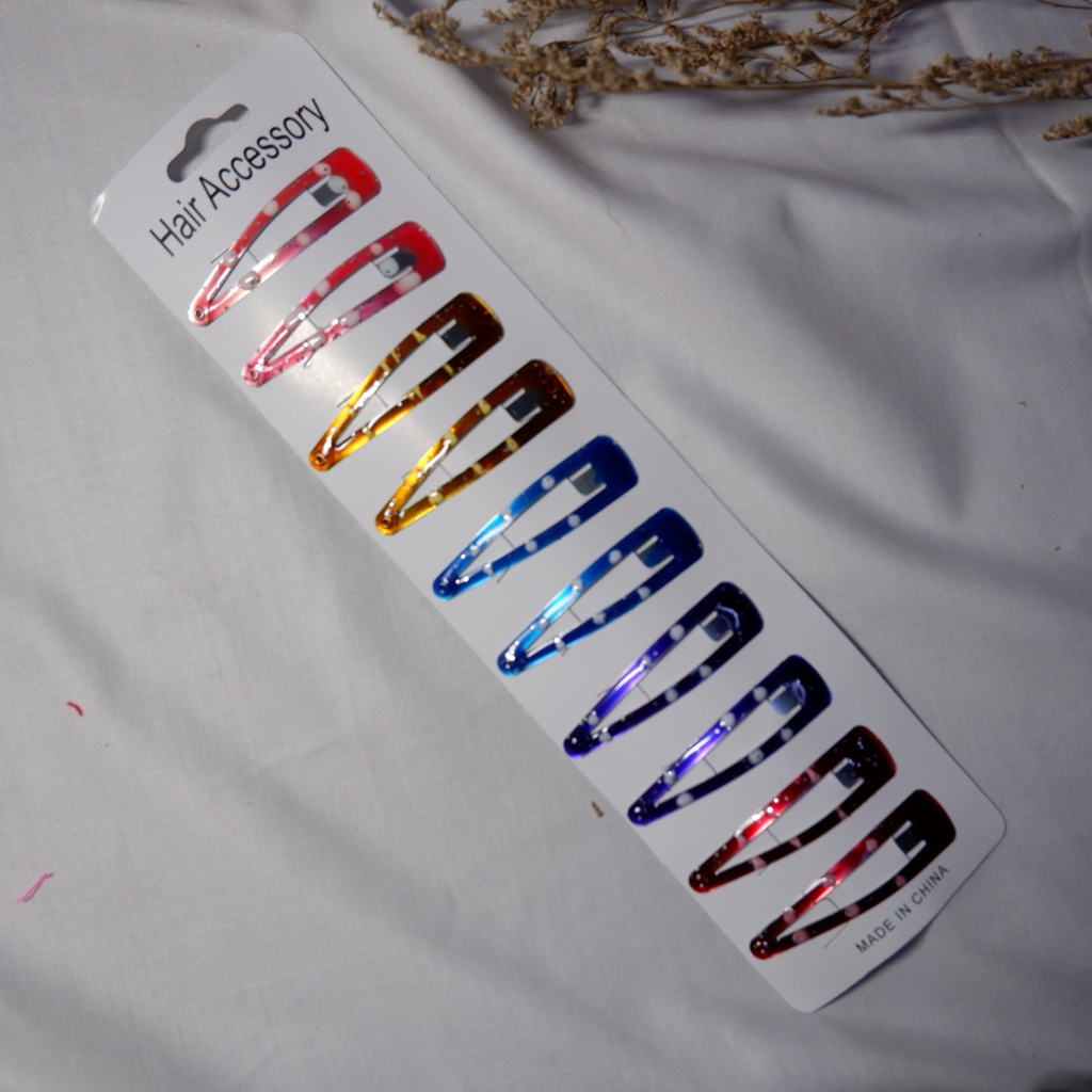 Jepit Rambut TipTop isi 10 Pcs Warna Warni