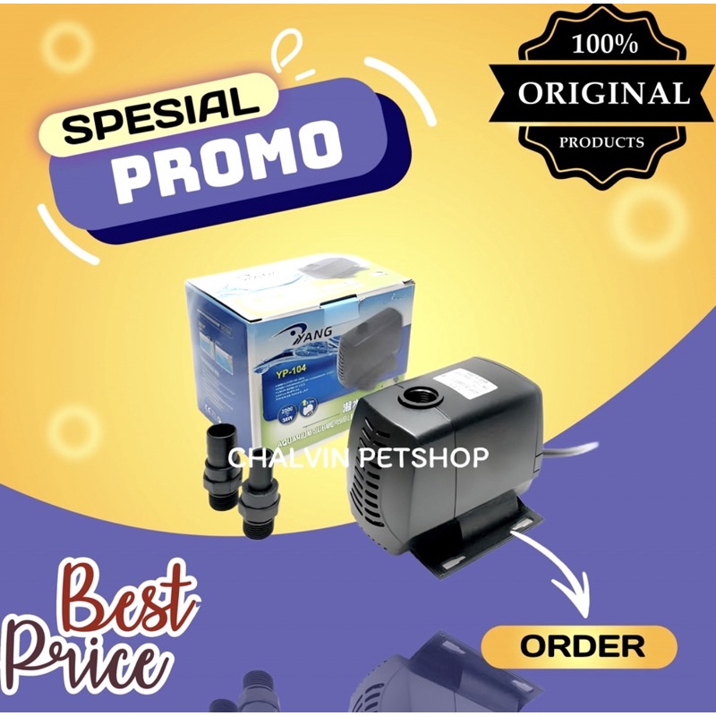 Pompa Celup YANG Yp 104 YP104 KOLAM AQUARIUM