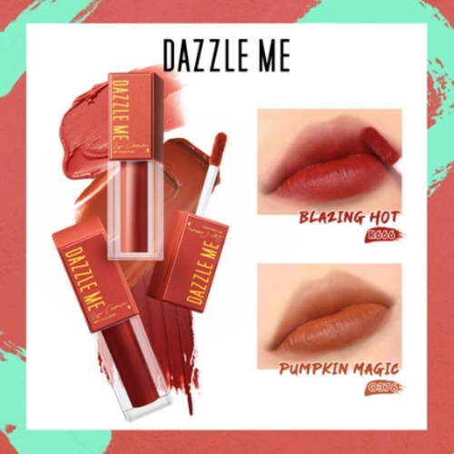 DAZZLE ME Mousse Lip Cream | Silky Lipstik Moisturizing Lip Care Reduce Lip Wrinkles / WATERPROOF AND LONG LASTING DAZZLE ME