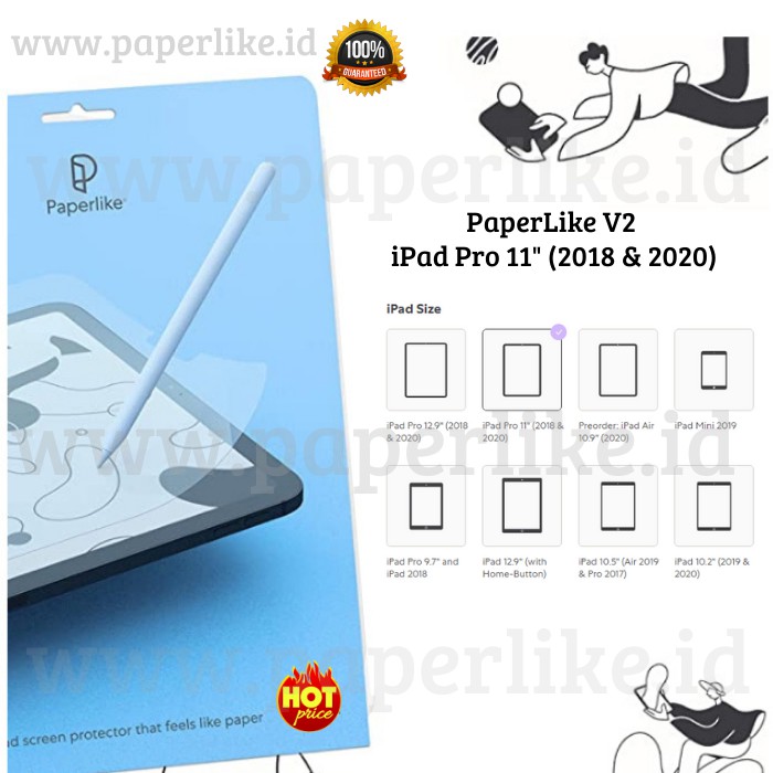 Anti Gores PaperLike V2 iPad Pro 11" 2018/2020 | Shopee