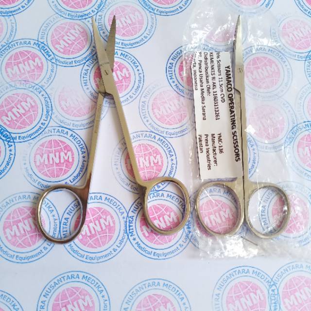 Gunting Mata Ujung Bengkok 11,5cm  Iris Scissors