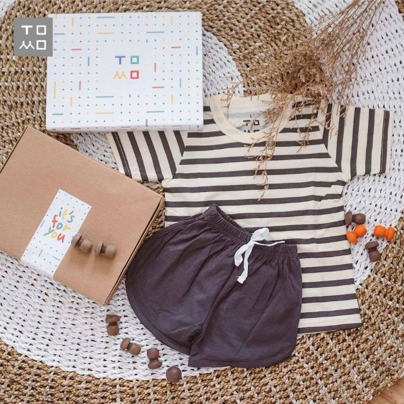 Tomo Wear Kako Short | Baju Anak | Setelan Baju Anak | Oneset Anak | Zivana Baby Stuff