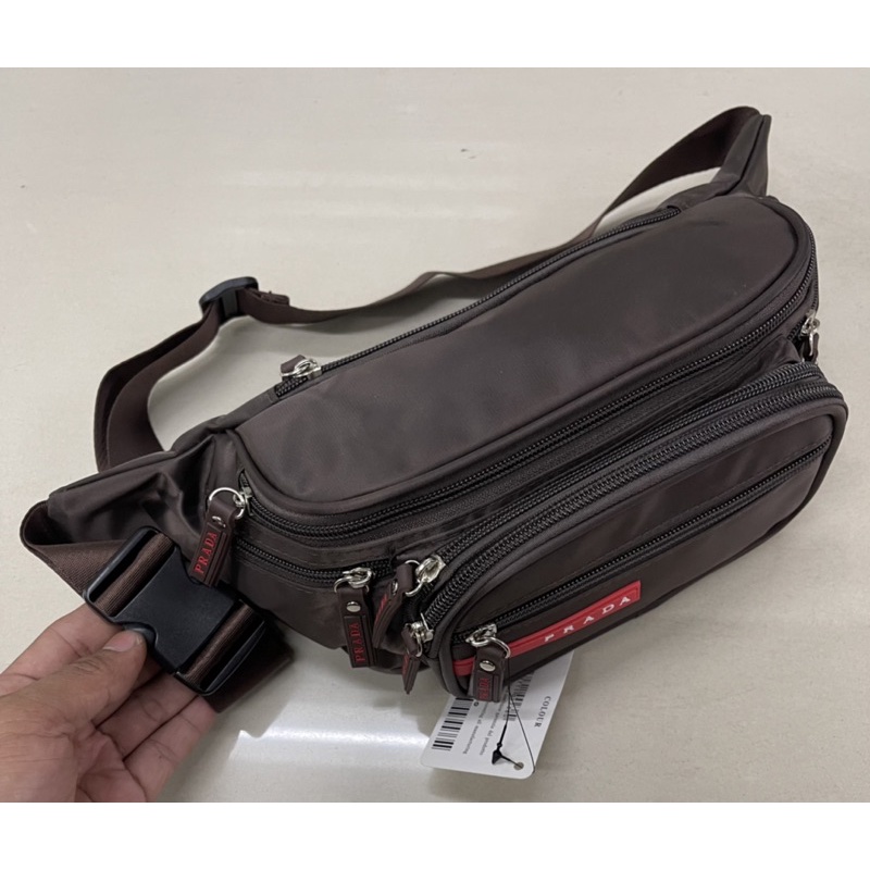 Waistbag prada Tas Pinggang Import pria/Wanita import Quality