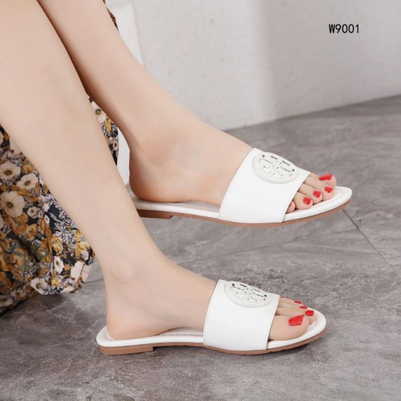 TB LOGO CLASSIC LEATHER SANDALS PREMIUM W9001